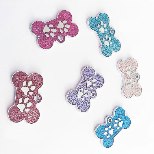 Cute Bone Shape Tag Dog Cat Puppy Pet ID Name Anti-Lost Pendant Decor Collar
