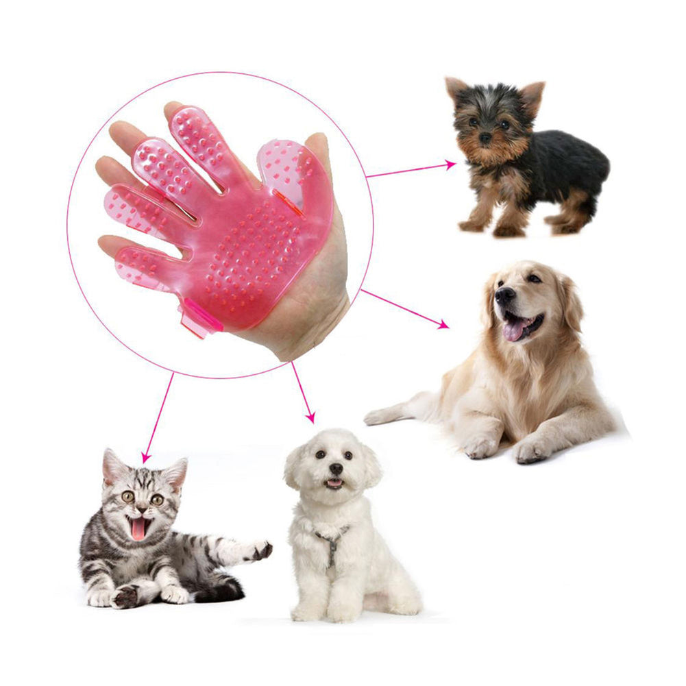 Cat Dog Cleaning Grooming Tool Pet Bath Shower Brush Hand Shape Massage Glove