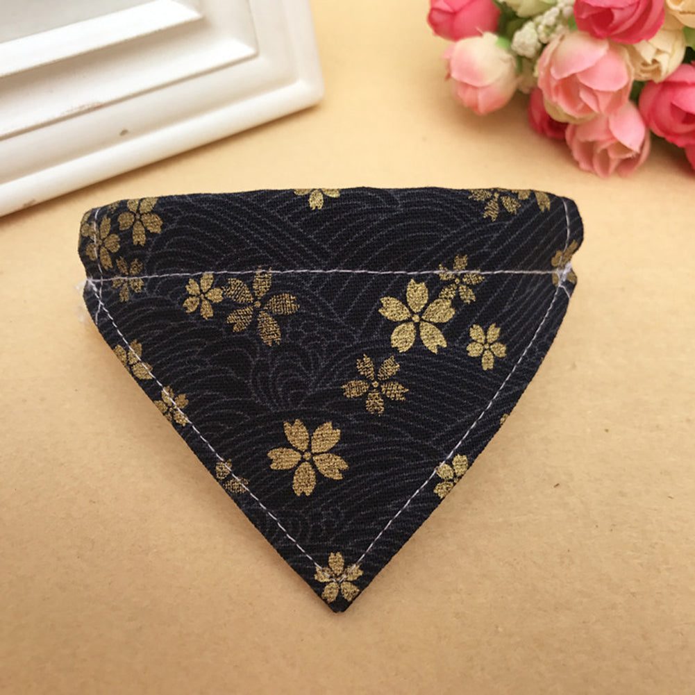 Colorful Dog Collar Cat Scarf Puppy Flower Neckerchief Bib Pet Accessories