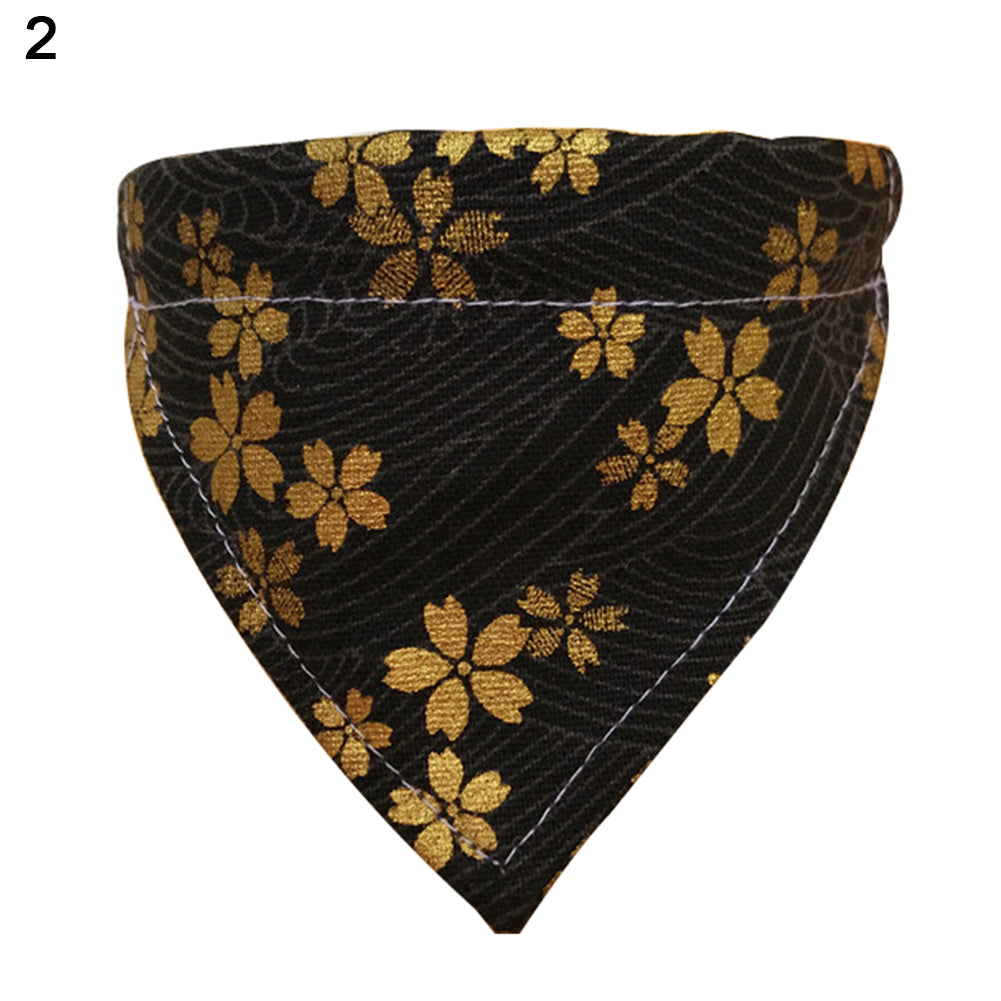 Colorful Dog Collar Cat Scarf Puppy Flower Neckerchief Bib Pet Accessories