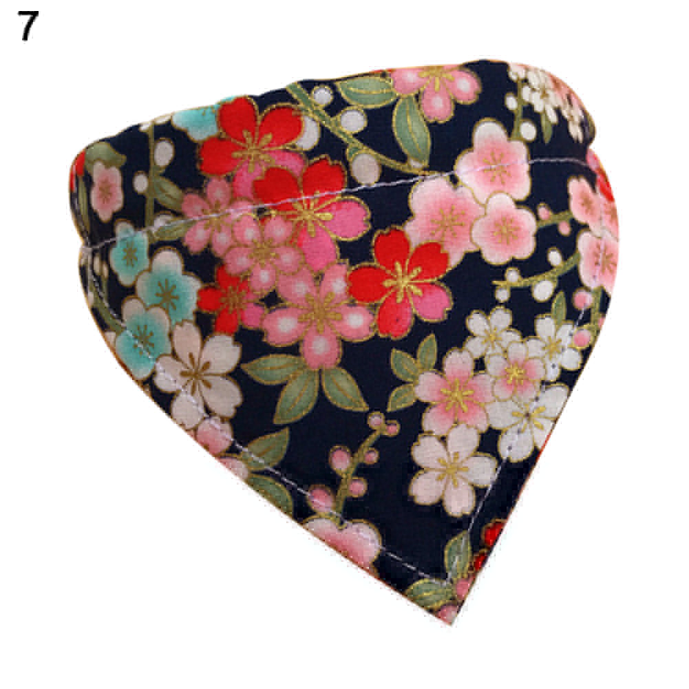 Colorful Dog Collar Cat Scarf Puppy Flower Neckerchief Bib Pet Accessories
