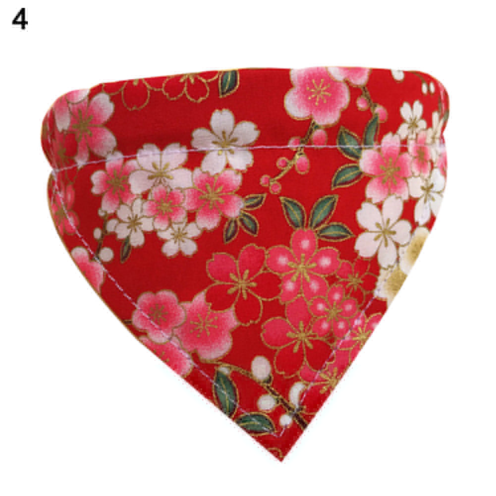 Colorful Dog Collar Cat Scarf Puppy Flower Neckerchief Bib Pet Accessories