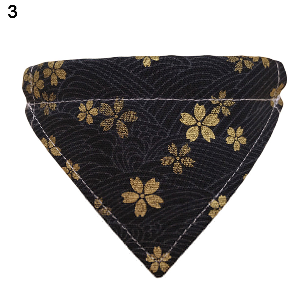 Colorful Dog Collar Cat Scarf Puppy Flower Neckerchief Bib Pet Accessories