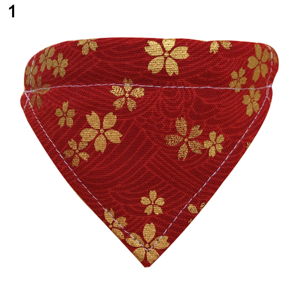 Colorful Dog Collar Cat Scarf Puppy Flower Neckerchief Bib Pet Accessories