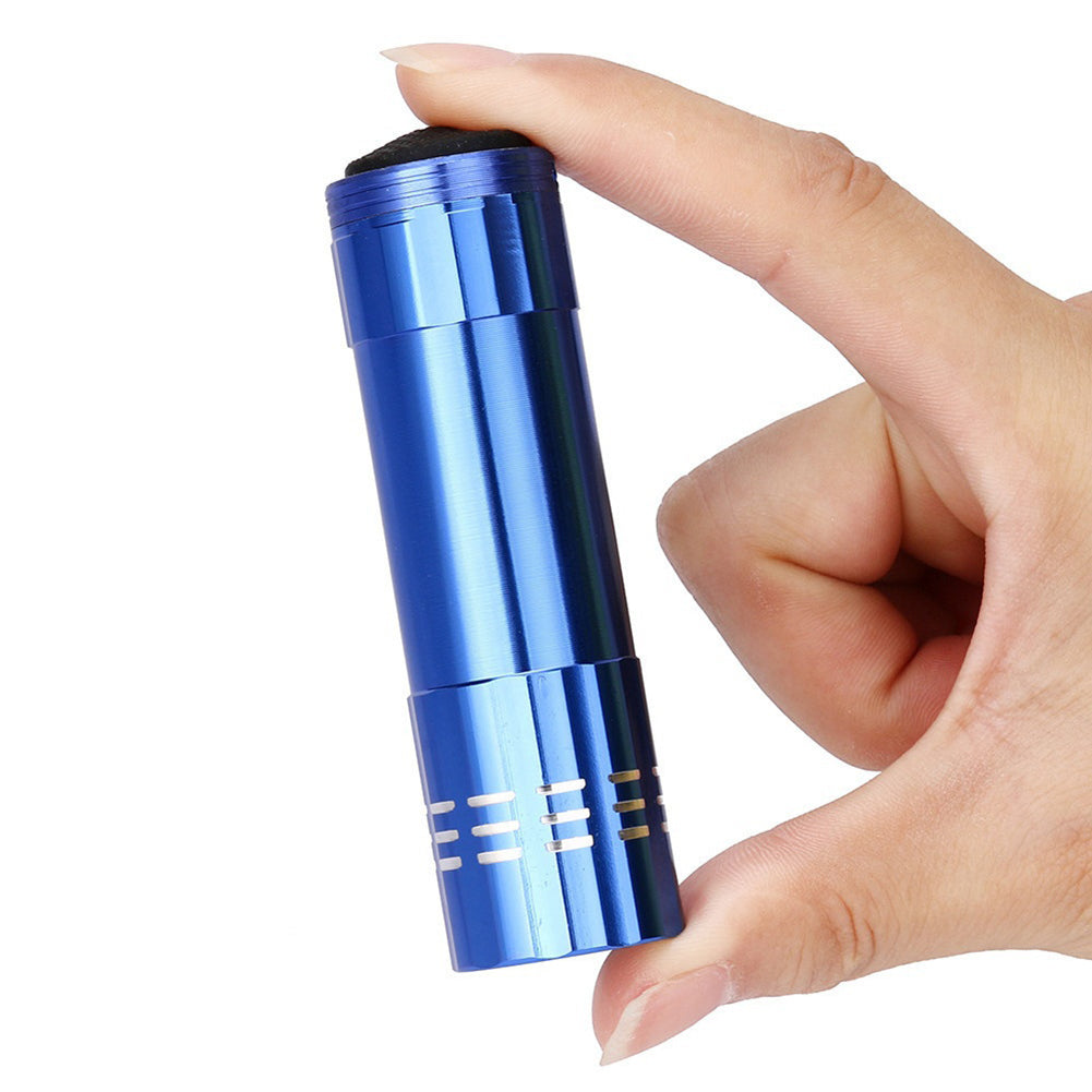 Portable Mini Aluminum Multifunction 9LED Flashlight Torch Light Pocket Lamp