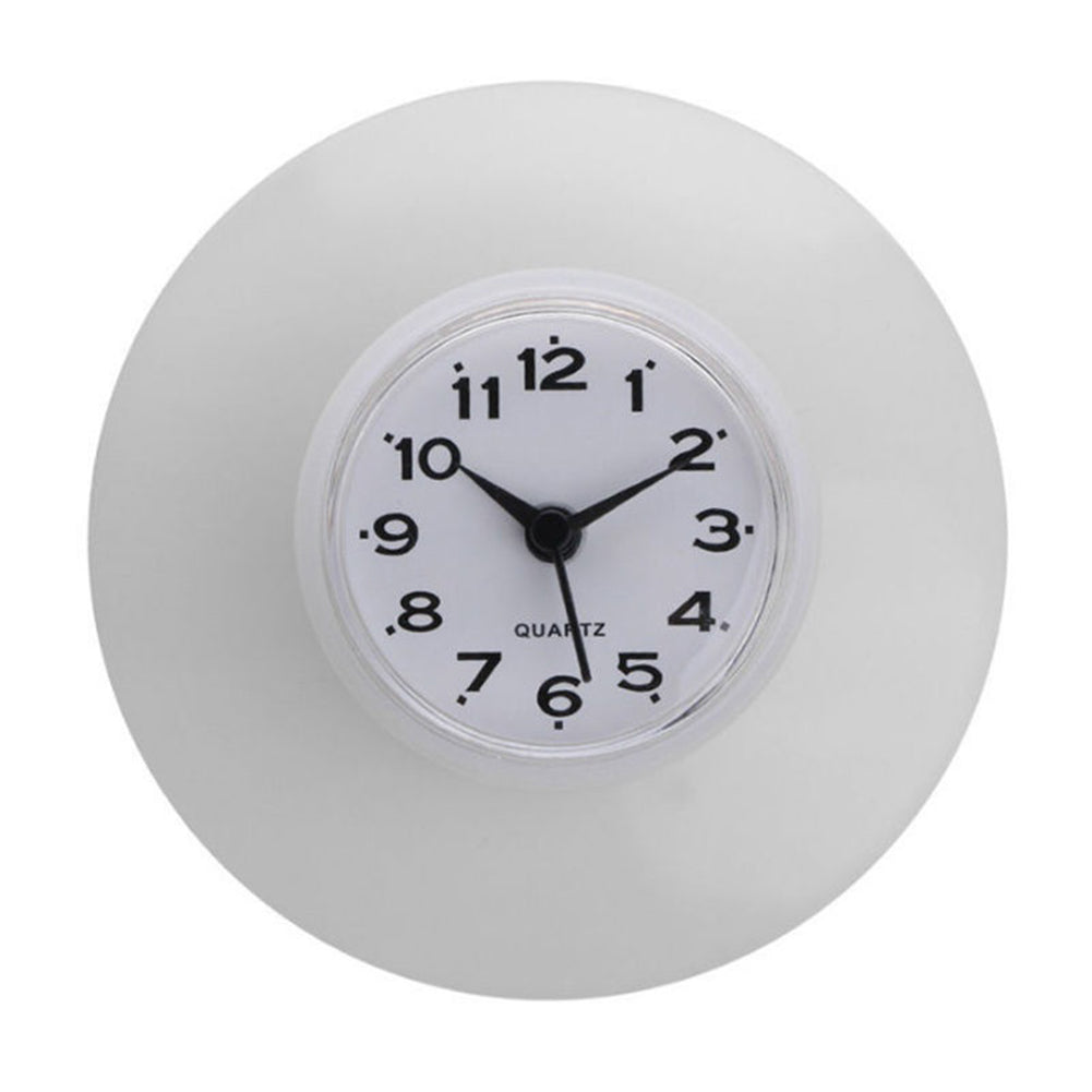 Waterproof Kitchen Bathroom Shower Wall Clock Suction Cup Fridge Decoration Gift