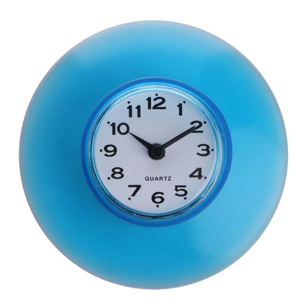 Waterproof Kitchen Bathroom Shower Wall Clock Suction Cup Fridge Decoration Gift