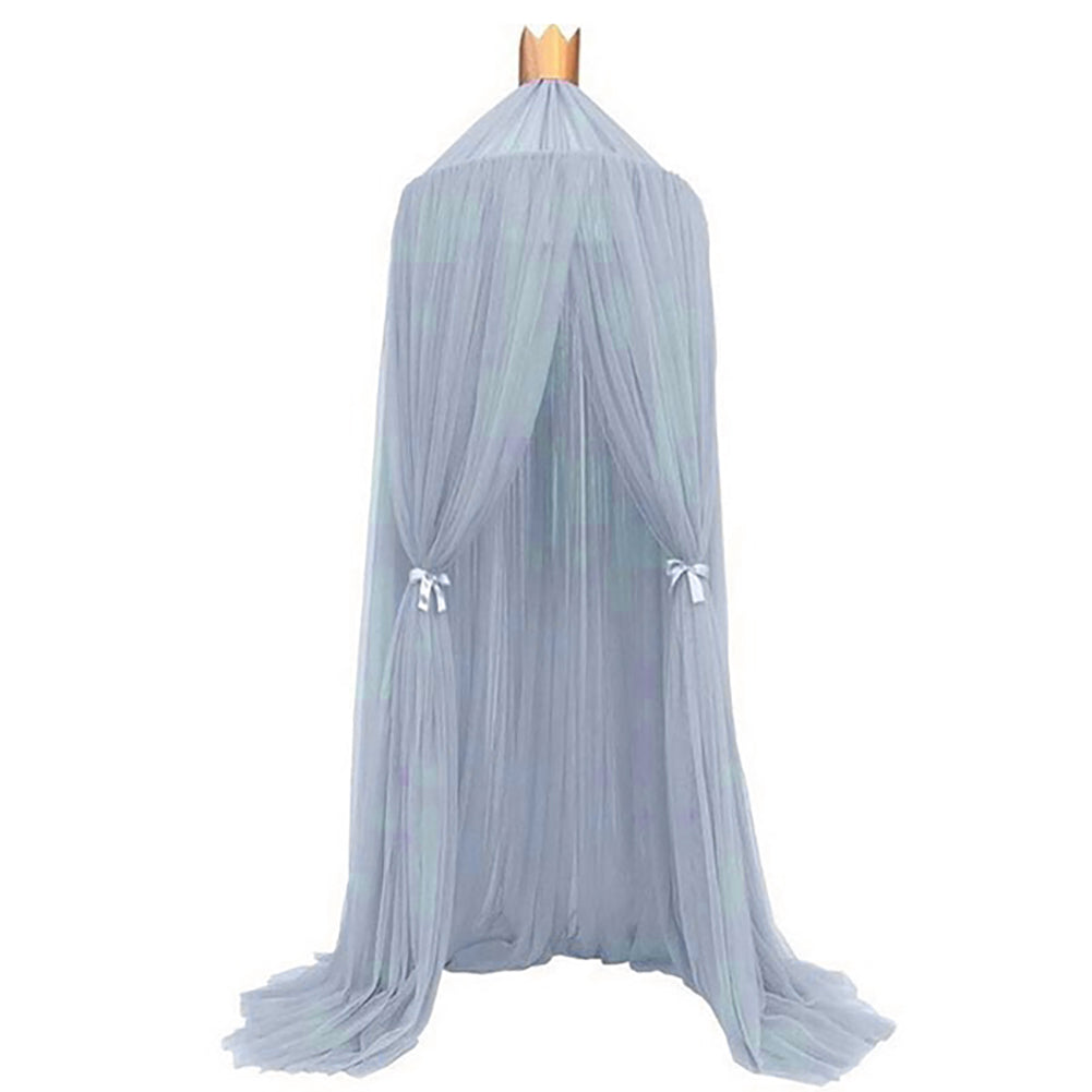 Baby Lace Crib Tent Round Dome Hanging Curtain Mosquito Net Kids Room Decor