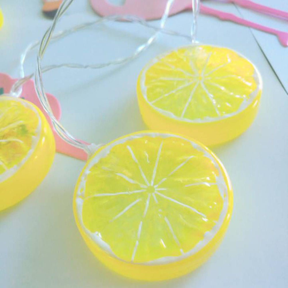 Novelty Lemon Fairy String Light Decorative LED Lamp for Wedding Christmas Party