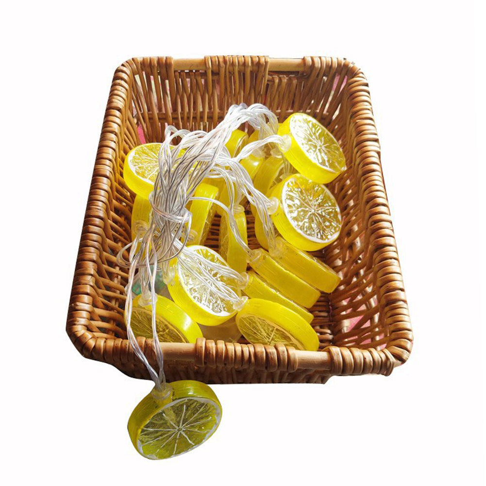 Novelty Lemon Fairy String Light Decorative LED Lamp for Wedding Christmas Party