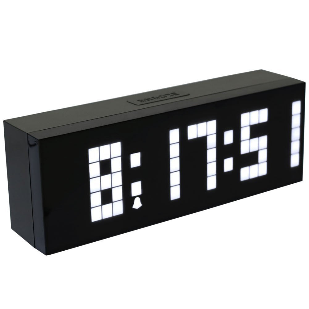 Mirror Surface Digital LED Clock Wall Alarm Calendar Clock Count Down Timer