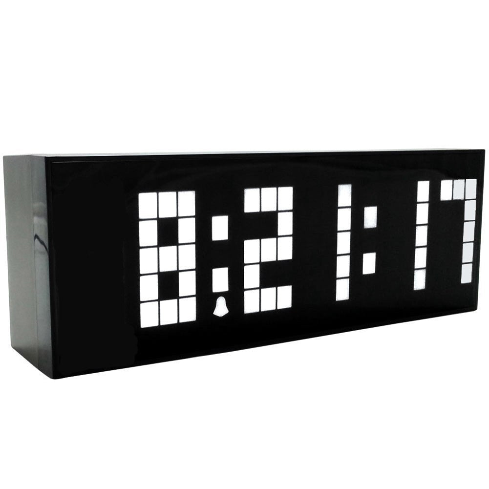 Mirror Surface Digital LED Clock Wall Alarm Calendar Clock Count Down Timer