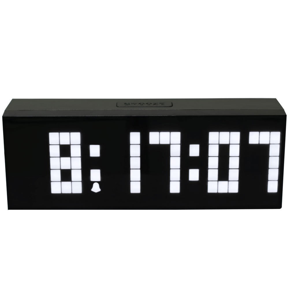 Mirror Surface Digital LED Clock Wall Alarm Calendar Clock Count Down Timer