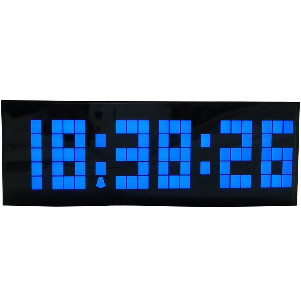 Mirror Surface Digital LED Clock Wall Alarm Calendar Clock Count Down Timer