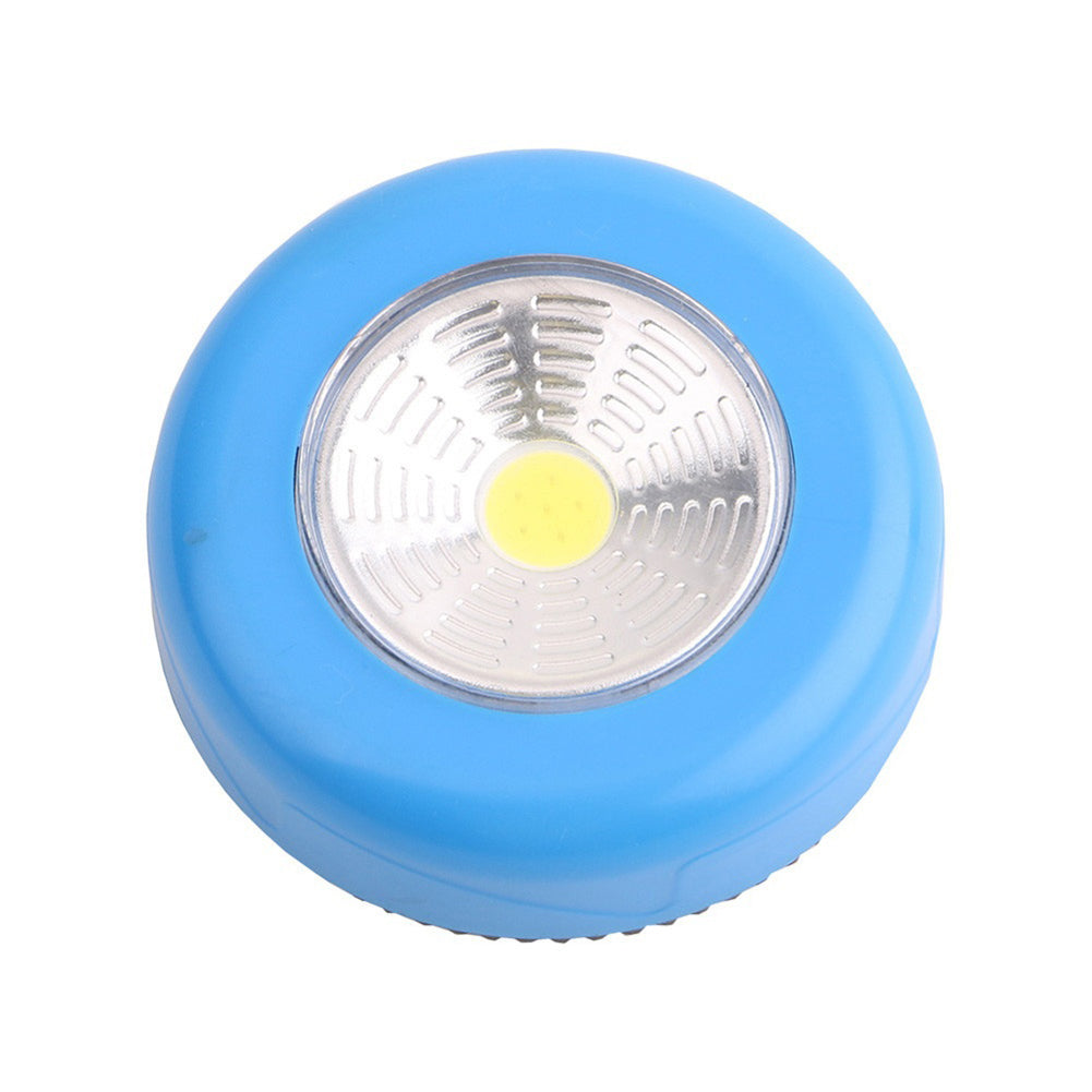 Wireless Push Tap COB Night Light Home Kitchen Cabinet Closet Stick On Lamp