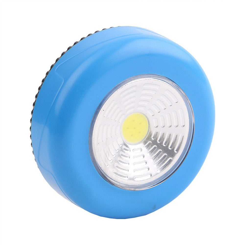 Wireless Push Tap COB Night Light Home Kitchen Cabinet Closet Stick On Lamp