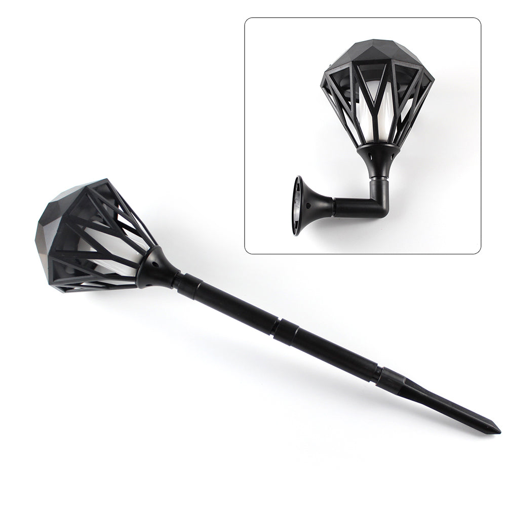 USB Charging Solar LED Flame Light Waterproof Decorative Garden Lawn Wall Lamp