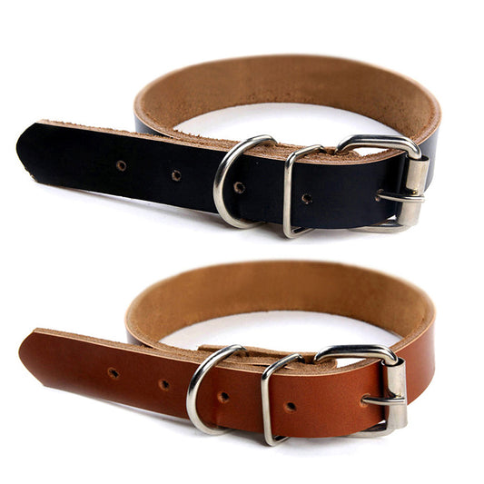 Fashion Pet Dog Cat Puppy Collar Neck Buckle Adjustable Faux Leather Strap