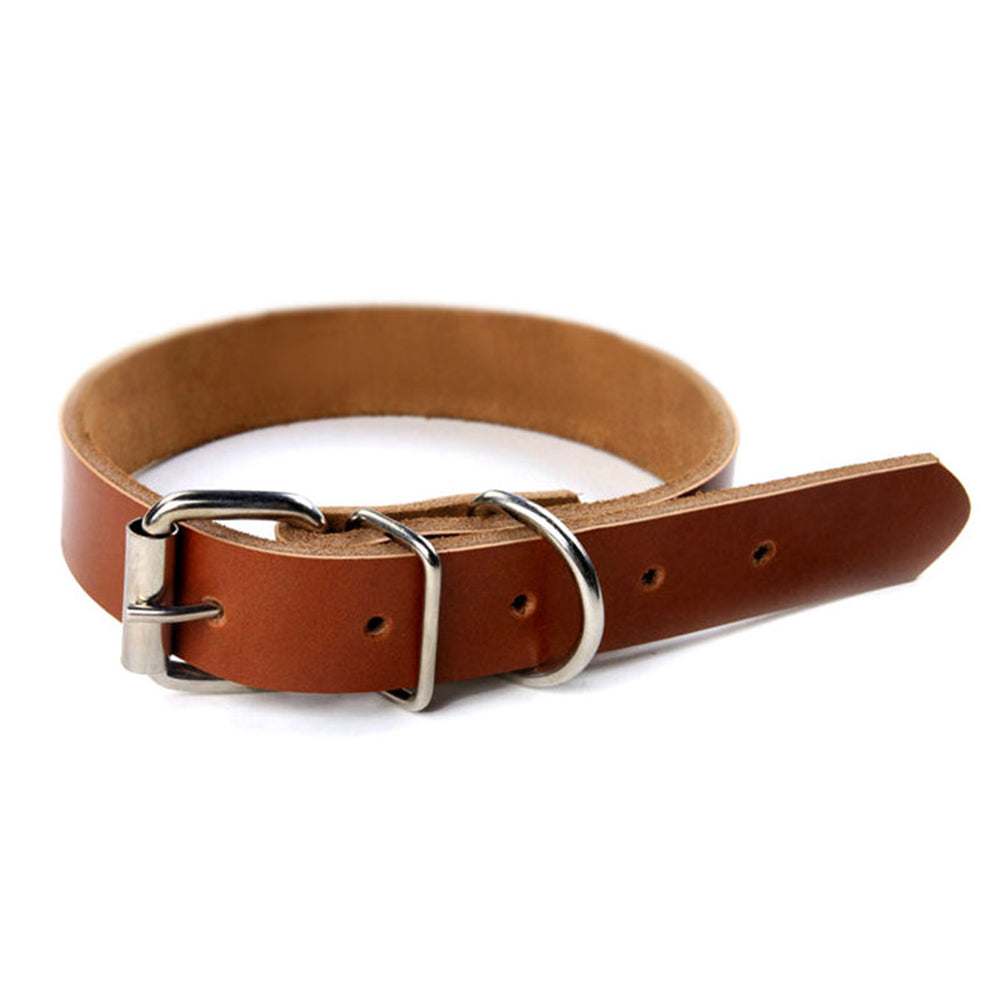 Fashion Pet Dog Cat Puppy Collar Neck Buckle Adjustable Faux Leather Strap