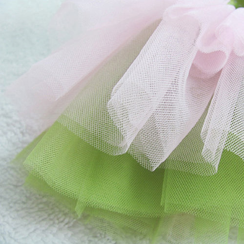 Pet Dog Daisy Flower Gauze Tutu Dress Skirt Puppy Cat Bowknot Princess Clothes
