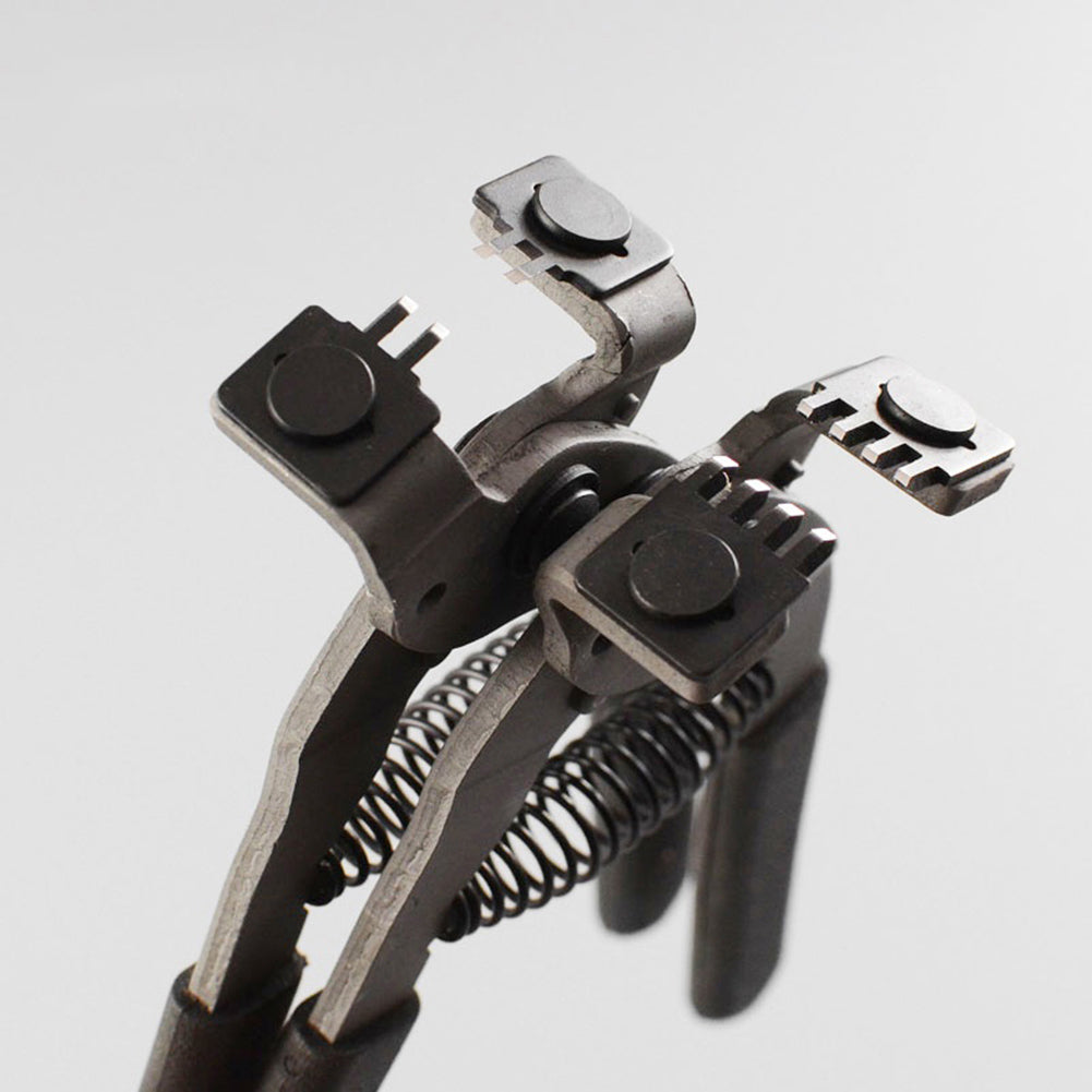 4mm 2/4 Teeth Hand-held Silent Pliers Diamond Cut Puncher Leather Punch Tool