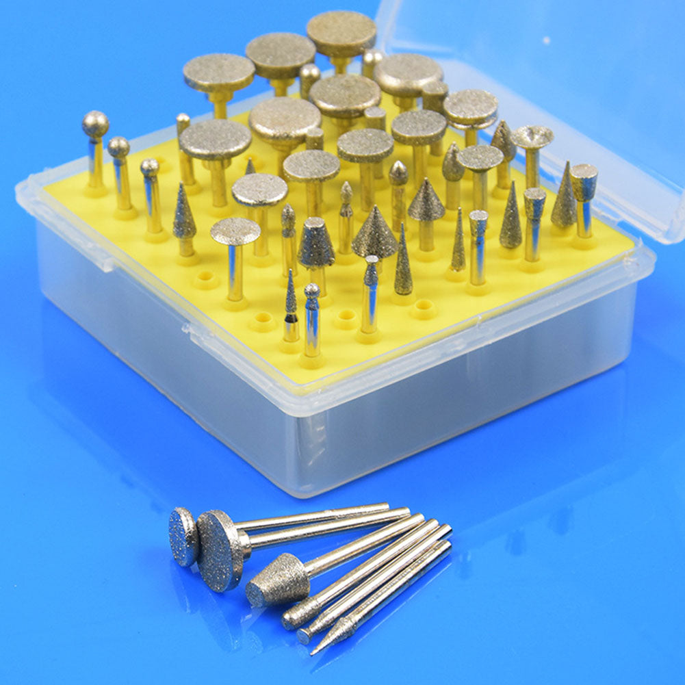 50 Pcs Rotating Craving Grinding Bits Drill Bit Set Electric Grinder Accessories