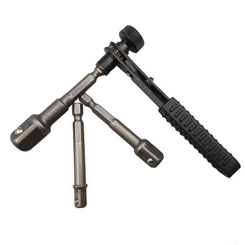 6.35mm 1/4 Inch Mini Simple Rapid Ratchet Wrench Screwdriver Socket Wrench Rod