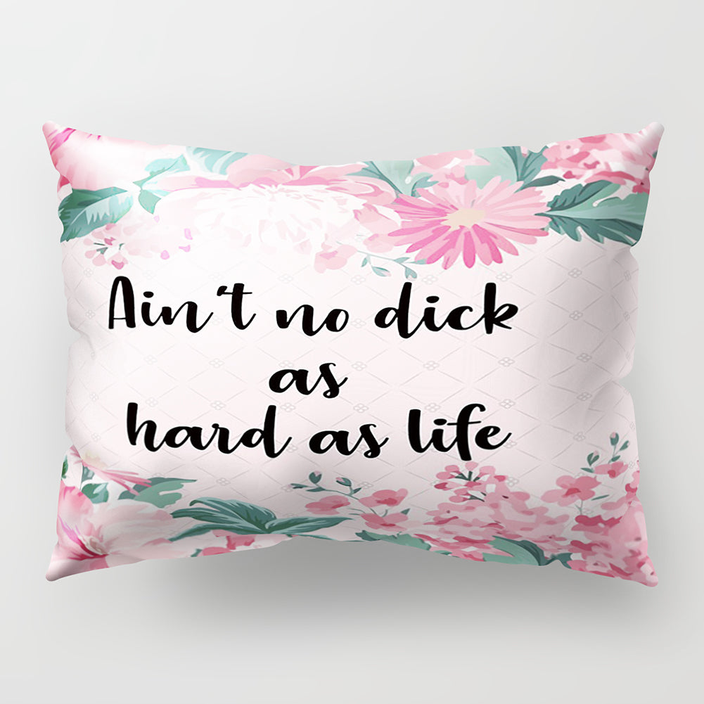 Throw Pillow Case Flower Letter Print Sofa Bed Cushion Cover Home Hotel Decor