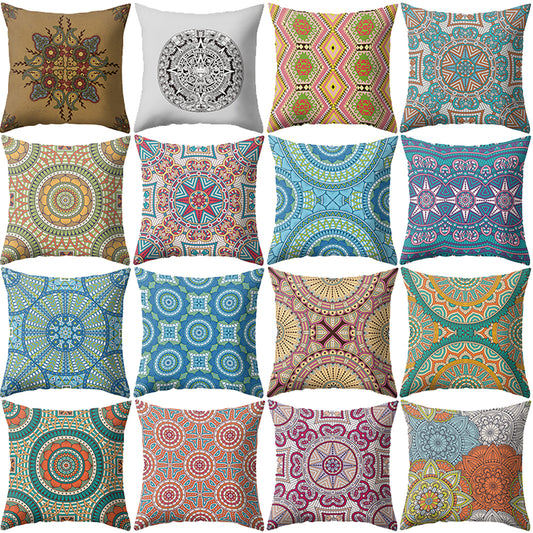 Retro Printed Throw Pillow Case Cushion Cover Sofa Bed Home Office Car Decor