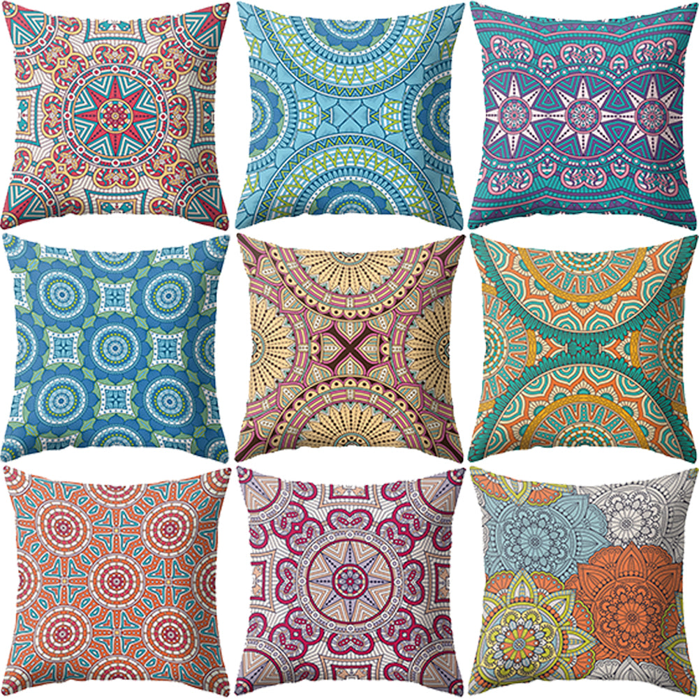 Retro Printed Throw Pillow Case Cushion Cover Sofa Bed Home Office Car Decor