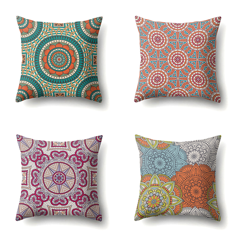 Retro Printed Throw Pillow Case Cushion Cover Sofa Bed Home Office Car Decor