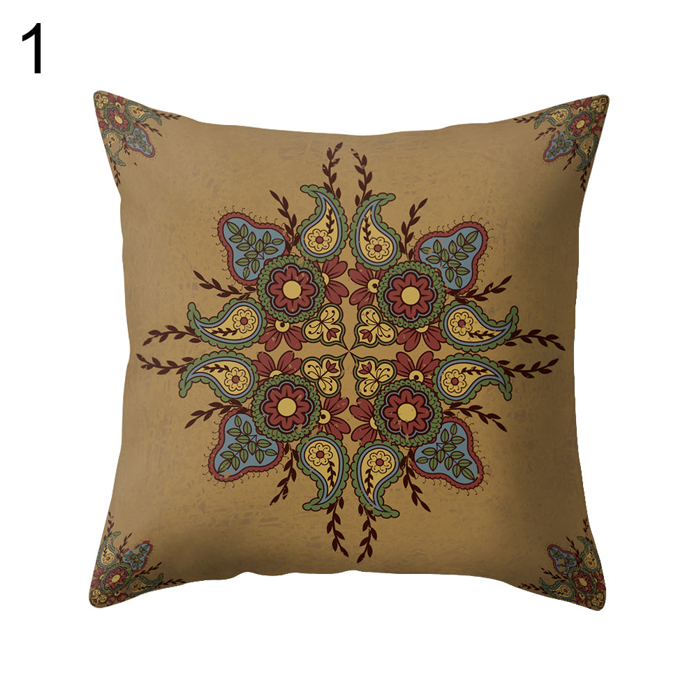 Retro Printed Throw Pillow Case Cushion Cover Sofa Bed Home Office Car Decor