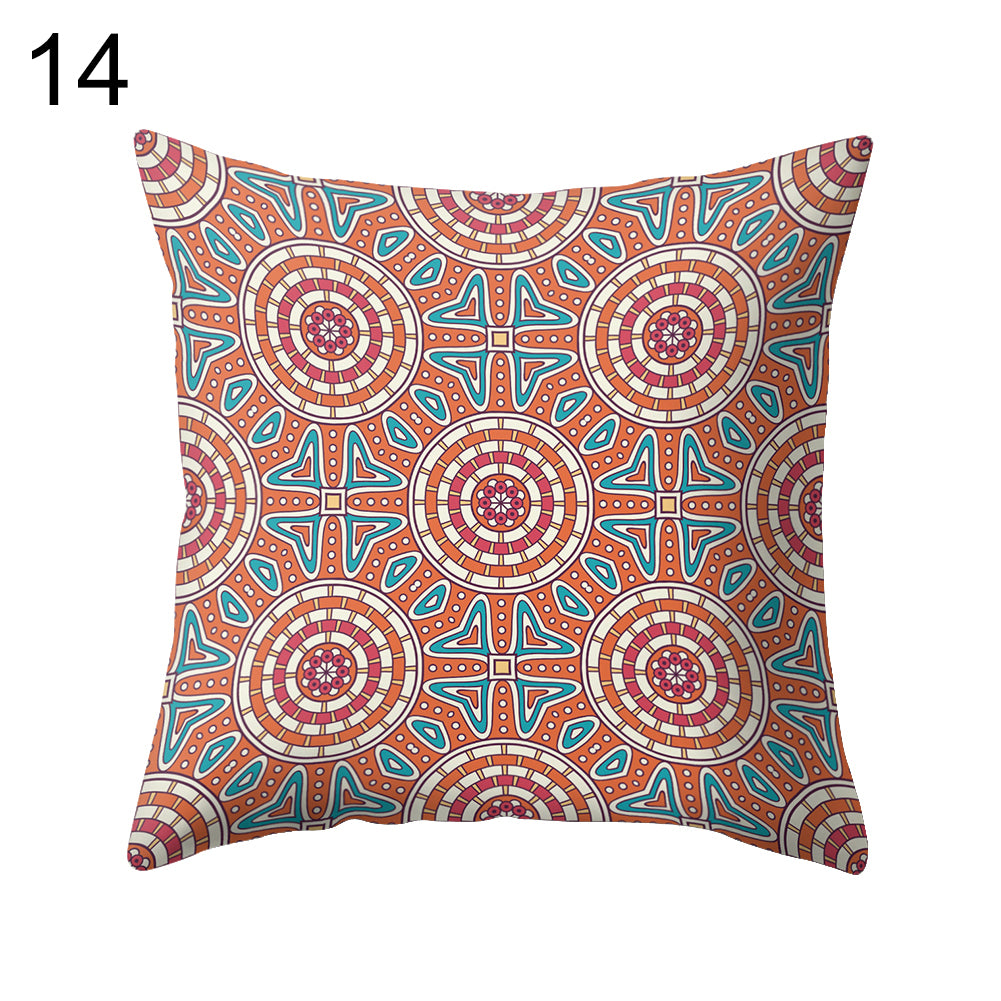 Retro Printed Throw Pillow Case Cushion Cover Sofa Bed Home Office Car Decor