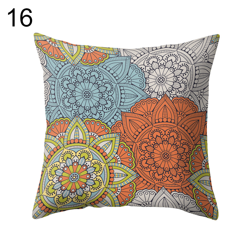 Retro Printed Throw Pillow Case Cushion Cover Sofa Bed Home Office Car Decor
