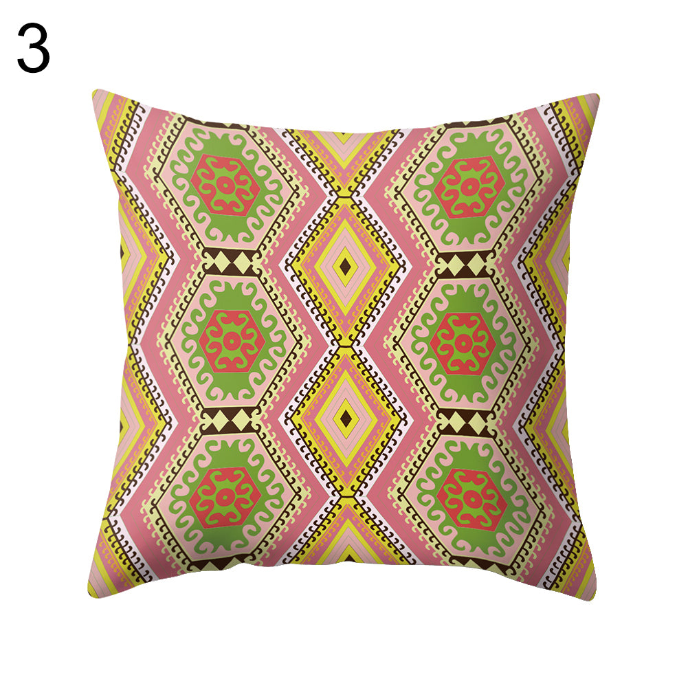 Retro Printed Throw Pillow Case Cushion Cover Sofa Bed Home Office Car Decor