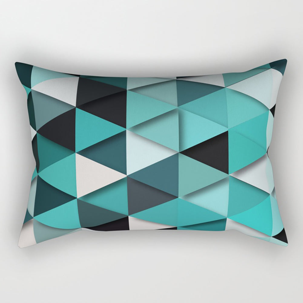3D Geometric Triangle Printing Home Office Decorative Cushion Cover Pillow Cases