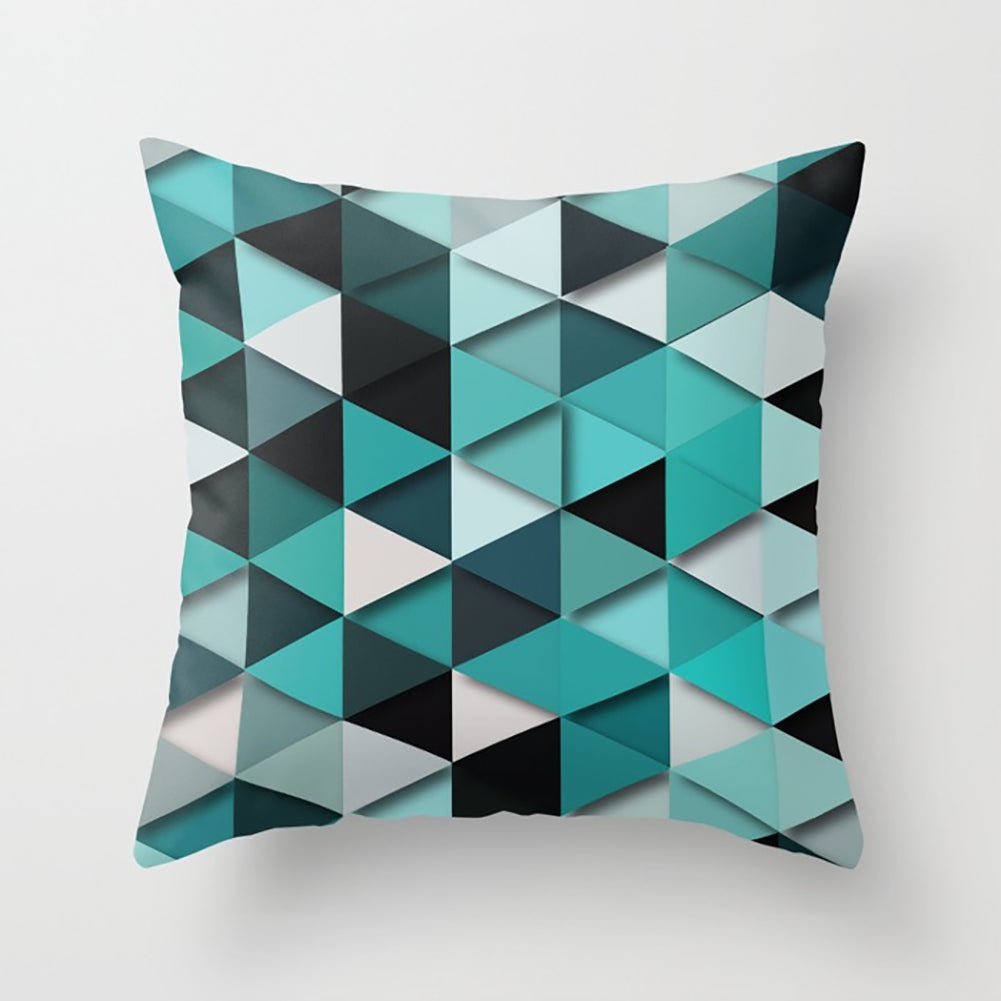 3D Geometric Triangle Printing Home Office Decorative Cushion Cover Pillow Cases
