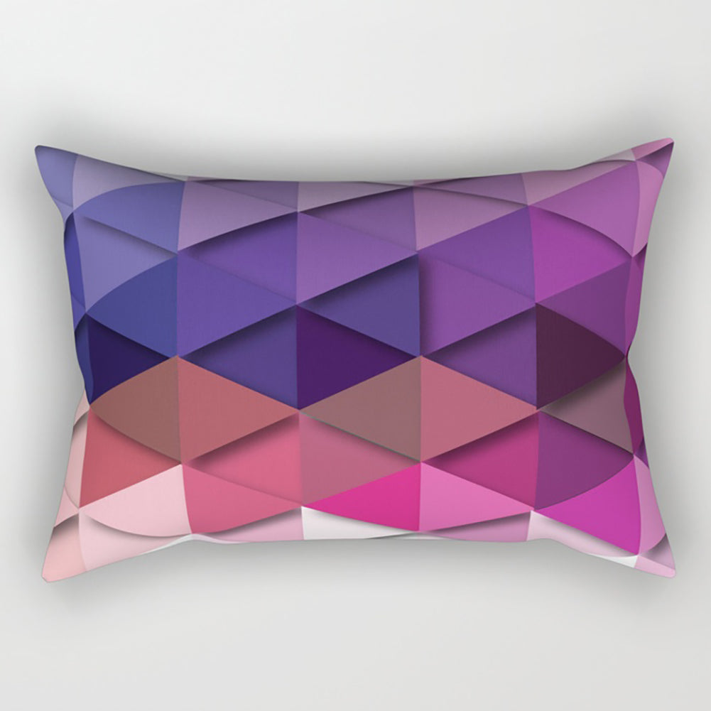 3D Geometric Triangle Printing Home Office Decorative Cushion Cover Pillow Cases