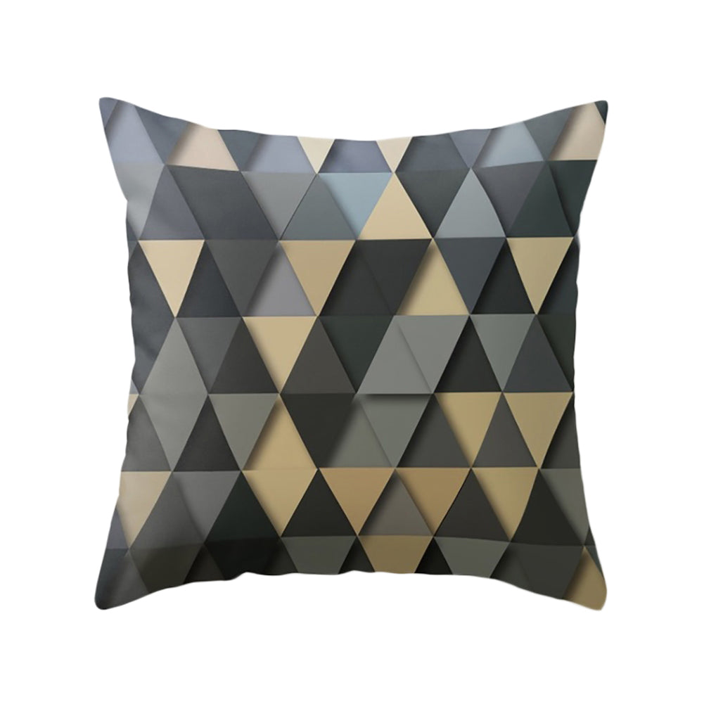 3D Geometric Triangle Printing Home Office Decorative Cushion Cover Pillow Cases