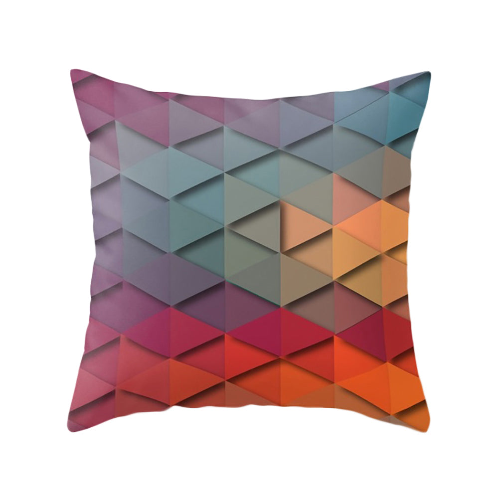 3D Geometric Triangle Printing Home Office Decorative Cushion Cover Pillow Cases