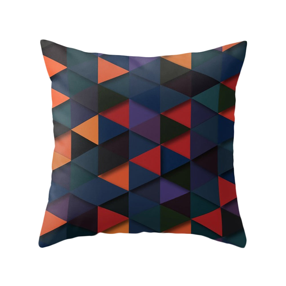 3D Geometric Triangle Printing Home Office Decorative Cushion Cover Pillow Cases