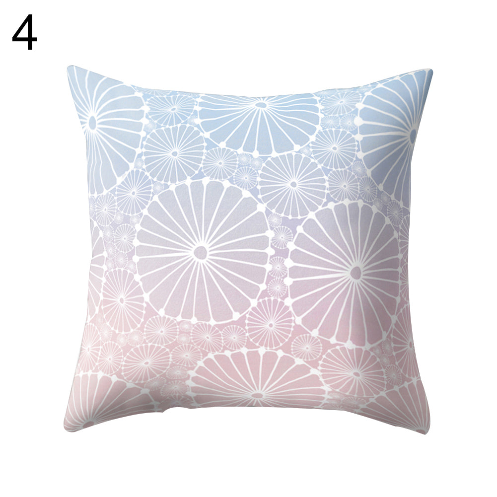 Colorful Flower Dots Modern Cushion Cover Sofa Home Decor Throw Pillow Case