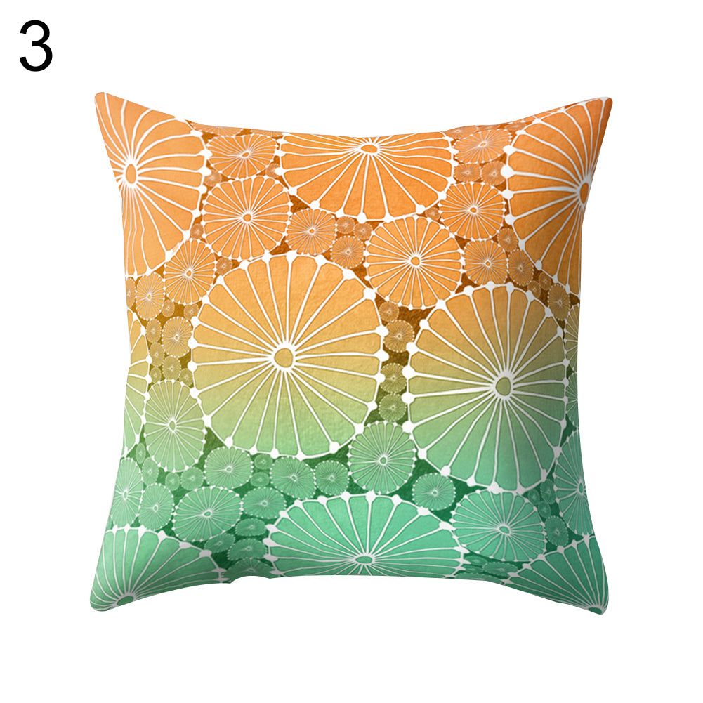 Colorful Flower Dots Modern Cushion Cover Sofa Home Decor Throw Pillow Case
