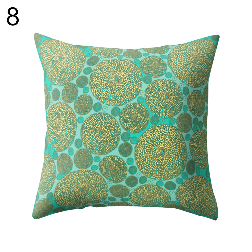 Colorful Flower Dots Modern Cushion Cover Sofa Home Decor Throw Pillow Case