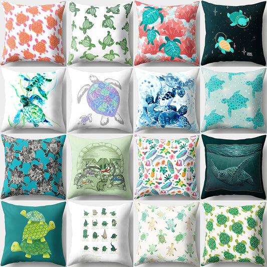 Modern Tortoise Sofa Bed Throw Pillow Case Cushion Cover Home Room Decoration