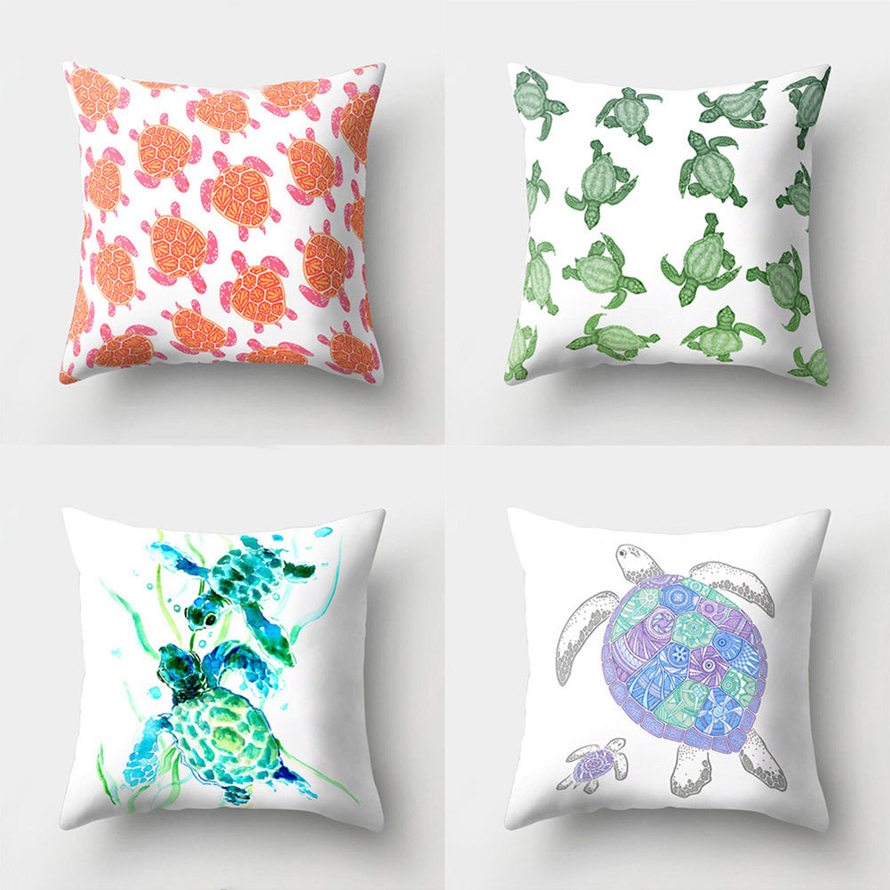 Modern Tortoise Sofa Bed Throw Pillow Case Cushion Cover Home Room Decoration