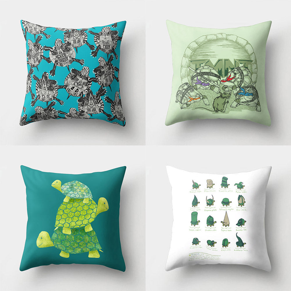 Modern Tortoise Sofa Bed Throw Pillow Case Cushion Cover Home Room Decoration
