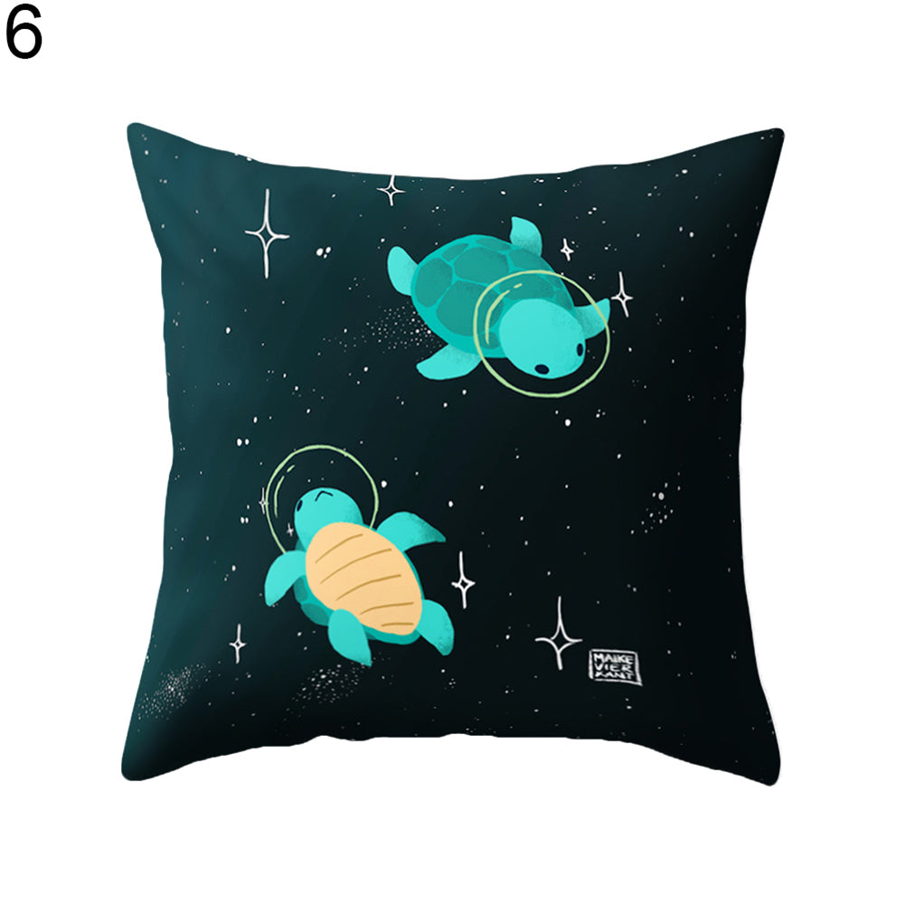 Modern Tortoise Sofa Bed Throw Pillow Case Cushion Cover Home Room Decoration