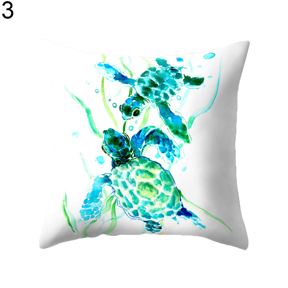 Modern Tortoise Sofa Bed Throw Pillow Case Cushion Cover Home Room Decoration