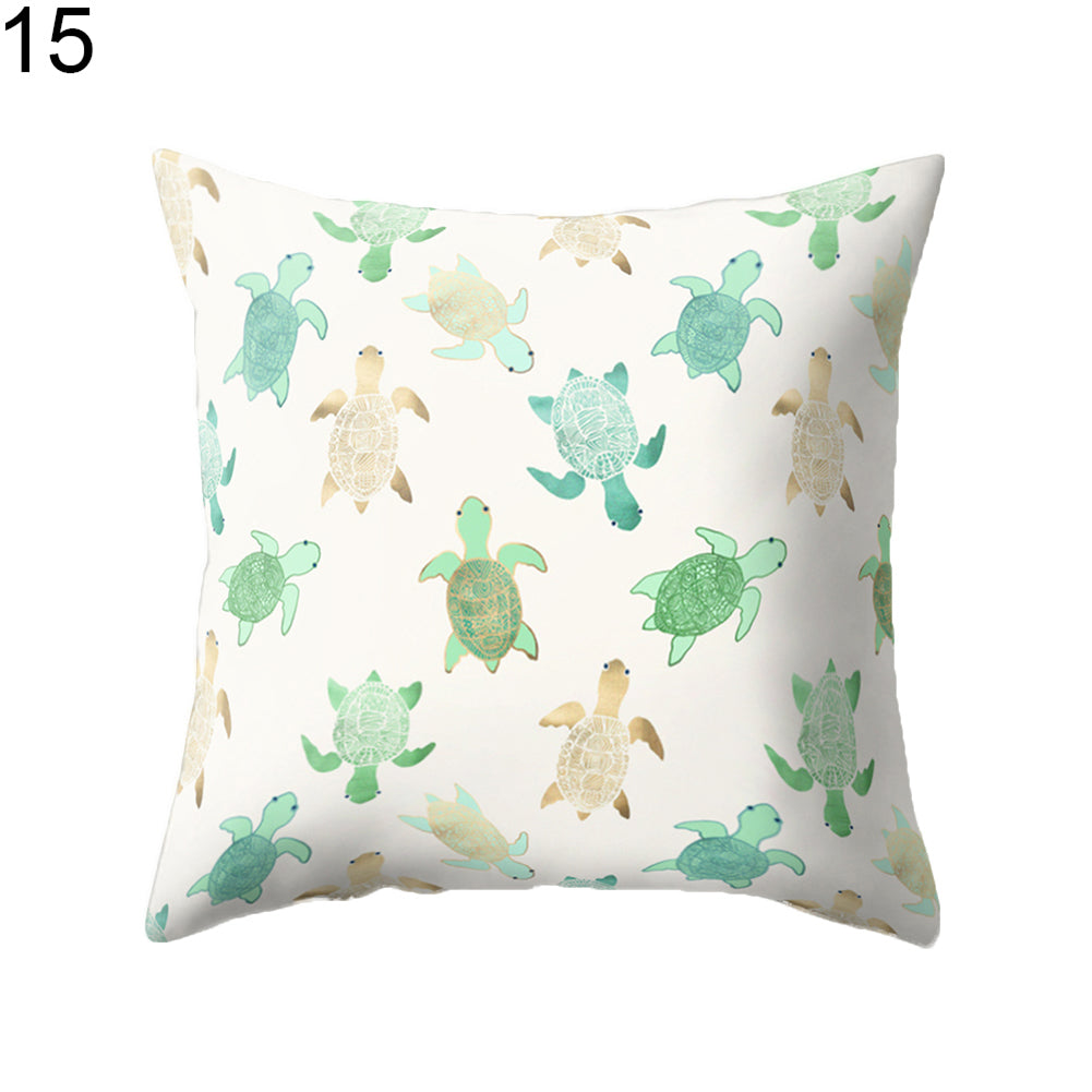 Modern Tortoise Sofa Bed Throw Pillow Case Cushion Cover Home Room Decoration